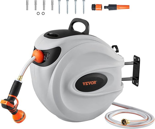 Smart 180° Swivel Wall-Mounted Hose Reel – Effortless Watering